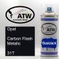 Preview: Opel, Carbon Flash Metalic, 31T: 400ml Sprühdose, von ATW Autoteile West.